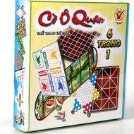 O Quan Chess Set, Go Chess, Checkers, Seahorse Chess, Jumping Chess, Carrying Chess - 6 in 1 Quan Qu