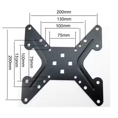 DL-A1 VESA Extension Bar Adapter 100x100 to 200x200mm 200X100MM Monitor Extend Support Clamp Mount B