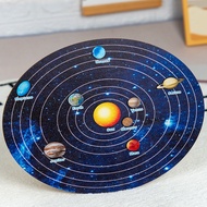Sky Planet Puzzle, Planet Puzzle, Solar System Matching Board Tray, Educational Game Wooden Toys, Pu