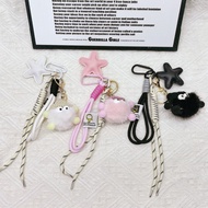 Maillard Star Briquette Pendant Niche Bag Keychain Mink-like Fuzzy Ball Hanging Drop