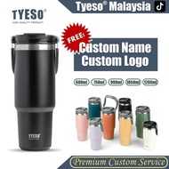 (PERCUMA Custom Nama) 100% Original Tyeso Tumbler Termos Pemegang Logo Nama Ukiran Botol With Handle