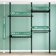 Indoor Hanger Cloakroom Rack Easy to Assemble Wardrobe
