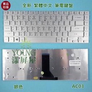 【漾屏屋】含稅 宏碁 ACER TravelMate TM P246 P246M  全新 繁體中文 銀色 筆電 鍵盤