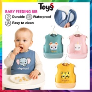 Toyss Animal Waterproof Bip Baby Bip Baju Makan Baby Apron Baby Eating Cover Baby Feeding Bib Makan 
