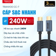 TRANYOO CC-7 Type C/L Fast Charging Cable Fast Charging Up to 240W Umbrella Covered with Led Display