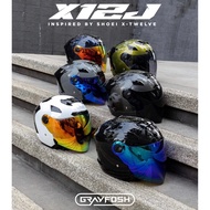 Grayfosh X12J Helmet Open Face Inspired by SHOEI X12 Design (SIRIM APPROVED)