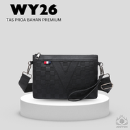 Dompet Clutch Pria Wanita Terbaru Kulit Sintesis Waterproof Super Premium Import - WY26