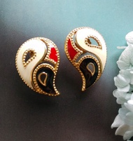 Vintage Jewelry 西洋古董飾品 AVON  對稱 新世代  針式耳環