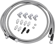 6AN 70’’ Transmission Cooler Hose Line kit, Compatible with GM Chevy Transmission 4L80E TH350 TH400 
