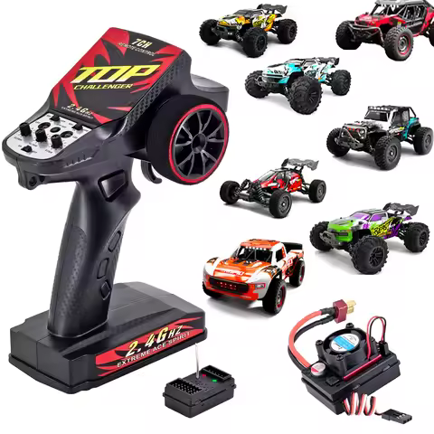 7CH 2.4GHz Transmitter & Receiver ESC Set Support 3S Lipo Battery Upgrade Parts For SCY16101Pro,1610