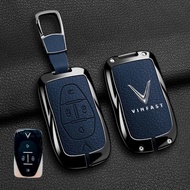 Vinfast Car Key Case VF6 VF7 VF8 VF9 VF e34 Zinc Alloy Leather Lining