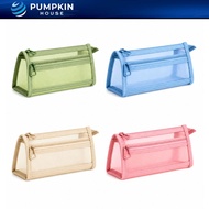*BA1* PH Pencil Case 2-Zip Mesh Bag Storage Pastel Colored