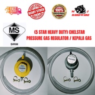 (HEAVY DUTY/SIRIM ) CHELSTAR Low &amp; High Pressure Gas Regulator/Gas Pipe/Gas Hose free clamp Ring/Kepala Gas Dapur