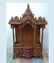 Wooden Pooja Cabinet - Temple/Pooja Mandir for Home/Office