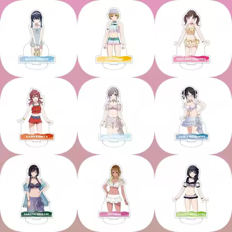 15CM game The Idolmaster Acrylic Stand Model Cosplay Characters Ornament Accessories Goods Christmas