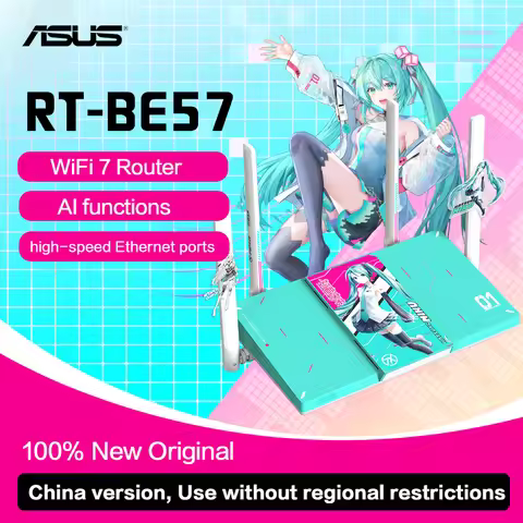 ASUS TUF Gaming Router 2 (Hatsune Miku Edition), WiFi 7, 2.5G Port, Gaming Wireless Acceleration, Ai