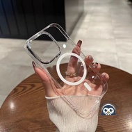 Magnetic Clear Phone Case For OPPO A93 A94 A95 A96 A97 A98 A93s A80 A76 4G 5G A9 A5 2020 ACE 2 Shock