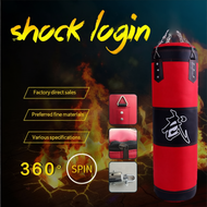 Cheapest Boxing Canvas Punching Bag MMA GYM Fitness Sanda Muay Thai Kicking Sandbag 60CM 80CM 100CM 