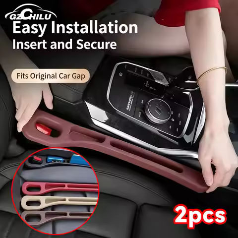 2Pcs Car Seat Gap Filler Between Seats Crevice Interior For Jaguar X S F XF XJ6 XJS XKR XFR XE XJ XK