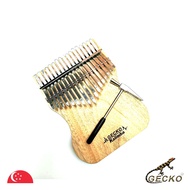GECKO 17 Keys Full Solid Camphor Wood Handmade Kalimba Thumb Harp - K17CAP