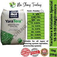 YARATERA KRISTALON SPECIAL 18-18-18+3MgO+micro BAJA SUBUR POKOK/DAUN