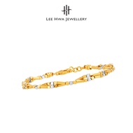 [Anniversary Special] Lee Hwa Jewellery 916 Gold Duo-Tone Bracelet