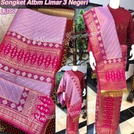 NEW Songket Atbm Limar 3 Negeri Exclusive / warna lilac /Songket Tenun