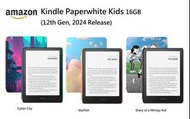 ---沽清！Out of stock！售罄！---US/EU歐美版!  Amazon Kindle Paperwhite Kids 16GB (12th Gen, 2024), Includes 6 
