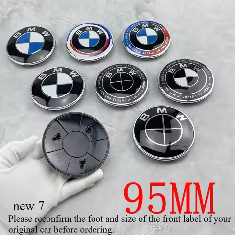95mm 3 Pins Car Logo for BMW New G12 G11 X7 G07 G09 7 Series 740Li 735Li 760i 745e M760i M60i Front 