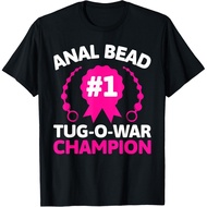 #1 Bead Tug O War Champion Funny Adult Humor Cringe T-Shirt Unisex T-Shirt