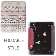 Casing Hard Y-fold Leather Horse For Mini6 Mini7 A17Pro IPad 5 6 7 8 9 10 11 12 A16 A19 Air 2 3 4 5 