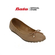 *Best Seller* Bata LADIES'CASUAL รองเท้าลำลองแฟชั่นสตรี BALLARINA แบบสวม สีเบจ รหัส 5514282