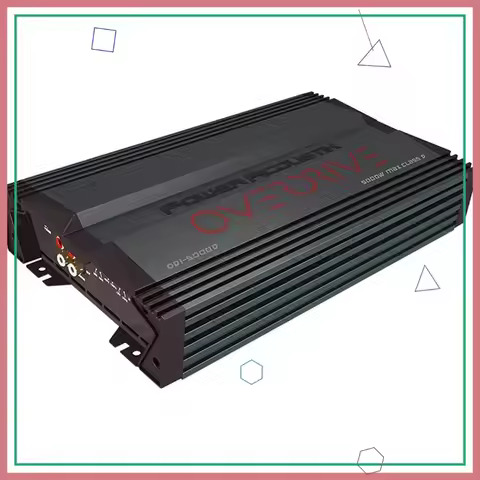 5000W Max Monoblock Car Amplifier, 1 Ohm Stable, Class D Subwoofer Amp with Mosfet Power Supply & Ba