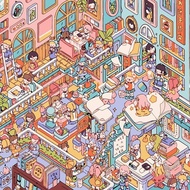 Milk Fragrance Supermarket Digital Oil Painting Has Giant Difficulty diy Healing Fresh Niche Acrylic