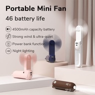 JISULIFE Portable Fan Mini Handheld Fan USB 4500mAh Recharge