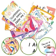 GAOXI75 50Pcs Uplifting Positive Affirmation Cards, Kraft Paper Colorful Inspirational Cards, Creati