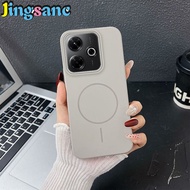 Jingsanc da mới cảm thấy Ốp PC cứng mờ không dây sạc thích hợp cho Redmi 13x vỏ điện thoại đơn giản