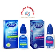 OPTREX REFRESHING EYE DROPS FOR TIRED EYES 10ML/OPTREX REHYDRATING EYE DROPS FOR DRY EYES 10ML