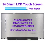 14.0 Laptop LCD Touch Screen B140HAK03.2 R140NWF5 RA LP140WFB-SPK1 For Lenovo ThinkPad T490 T495 T49