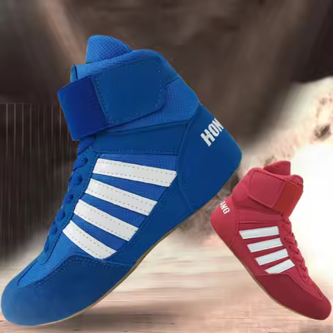 men,women,child boxing shoes Rubber outsole breathable Wrestling shoes Women wrestling costume shoes