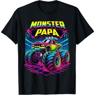 Monster Truck Papa Monster Truck Are My Jam Truck Lovers T-Shirt