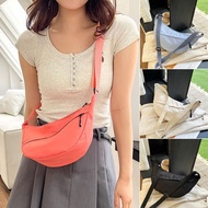 SGMSY Solid Color Shoulder Bags Nylon Dumpling Shaped Handbags Simple Large Capacity Messenger Bag Women Girls