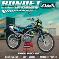 Decal STICKER KLX 150 BF MOTORCYCLE STICKER free custom design