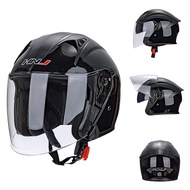 100% Original HNJ Helmet Motor Safety Double Visor Motorcycle Murah Half Open Face