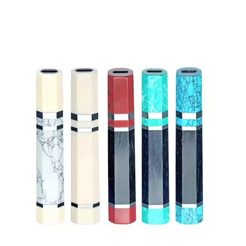 125mm Knive Handle Ebony With Artificial Turquoise Octagonal Knive Handle For Petty Steak Knife Hand