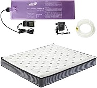 Ustenroya Waterbeds Mattress,95% Small Wave, PVC Water Bed with Thermostat, Both Water and Air Can B