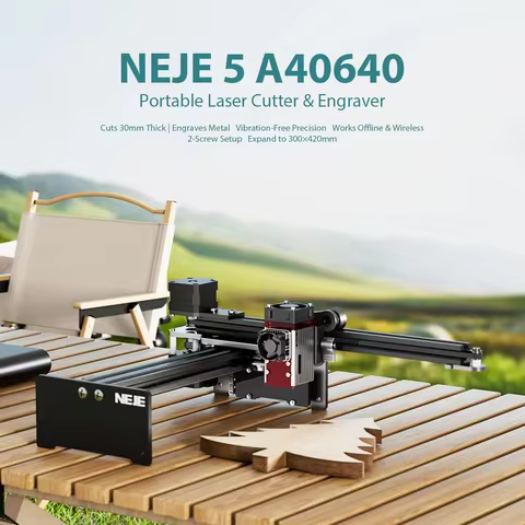2025 Upgraded NEJE 5 A40640 Laser Engraving & Cutting Machine Wireless Protable Laser Engraver & Cut