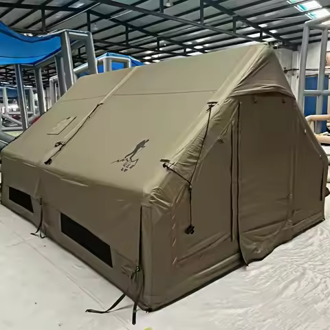 Leader 12㎡ Inflatable Camping Tent - 600D Oxford Cloth Waterproof Windproof 6-8 Person Family Tent F