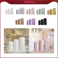 [Lohobby] 3x Cylinder Stand Covers Plinth Stand Pillar Cover Decoration Plinth Stand Cover Cylinder 