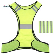 Reflector Vest - High Visibility Bicycle Vest with Adjustable Fastener and 4 Reflector Jogging